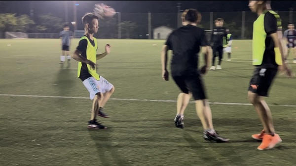 練習試合の様子