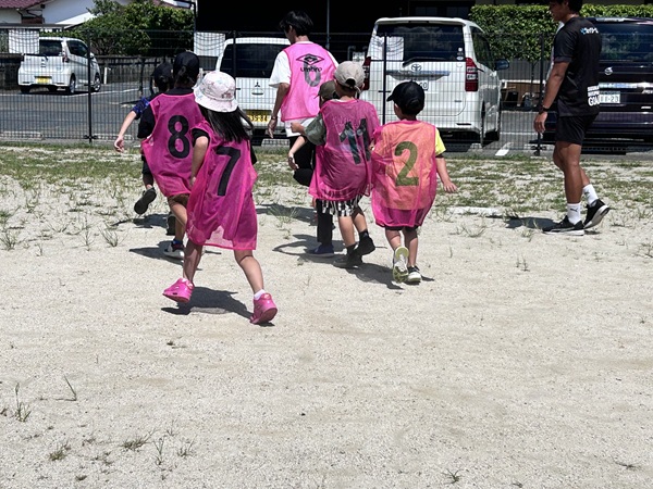 ジェイリースFCサッカー教室の様子