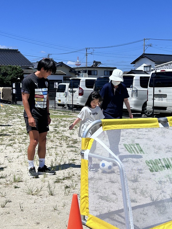 ジェイリースFCサッカー教室の様子